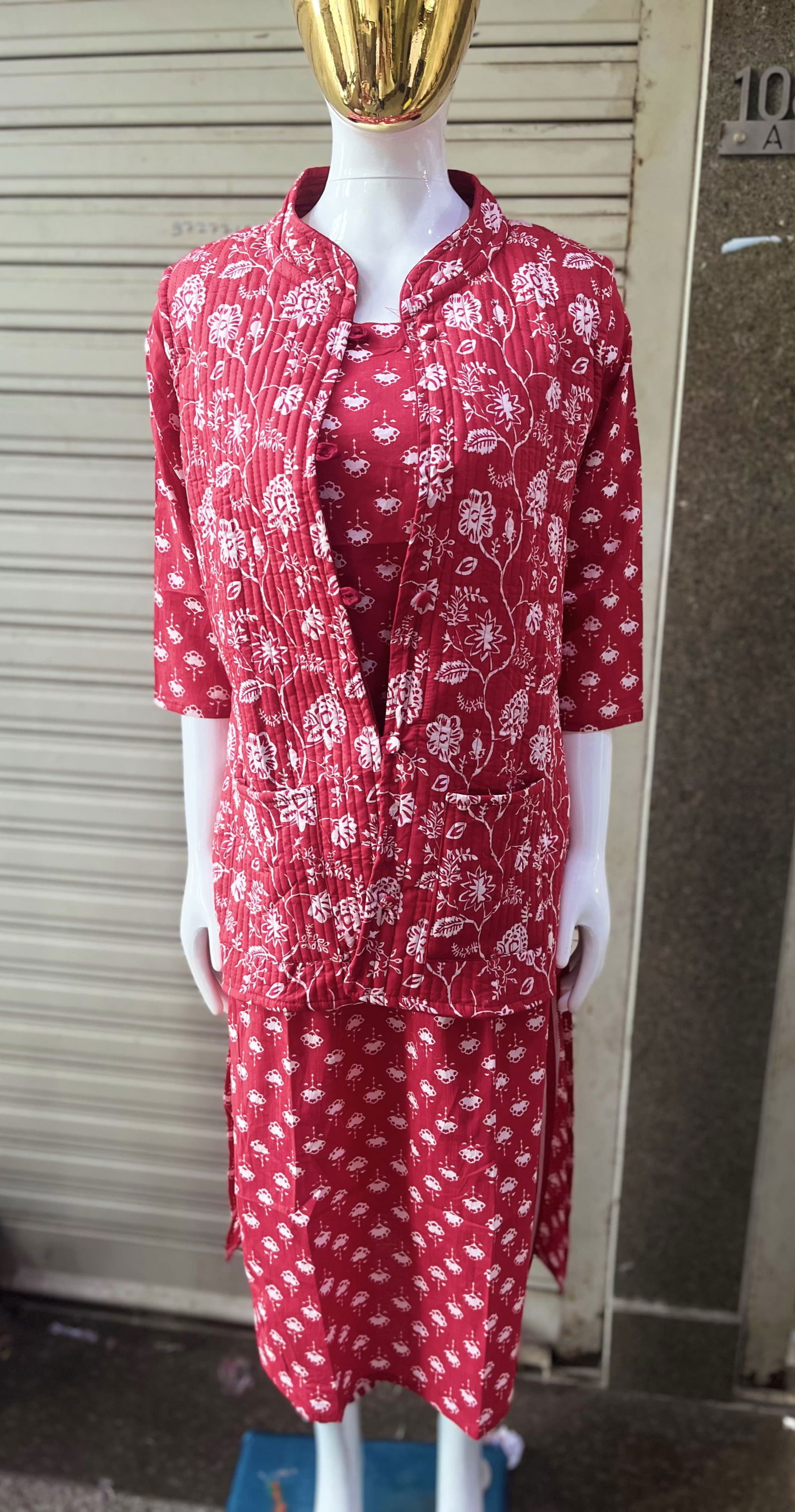 Akshar Red Designer Printed Koti Kurti With Bottom Catalog